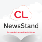 Click cloudLibrary NewsStand logo, choose "Johnstown District Library" as your library and enter your library barcode number and PIN to access newspapers and magazines online or through the cloudLibrary app.